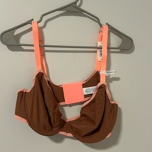 NWT Aerie Brown and Pink Bra Size 40D